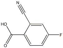 2-CYANO-4-FLUOROBENZOIC ACID Struktur