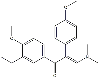 (E)-3-(dimethylamino)-1-(3-ethyl-4-methoxyphenyl)-2-(4-methoxyphenyl)prop-2-en-1-one