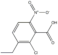 2-chloro-3-ethyl-6-nitrobenzoic acid Structure