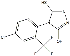 4-(4-chloro-2- (trifluoromethyl) phenyl)-5-mercapto-4H-1, 2,4-triazol-3-ol Structure