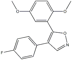 5-(2,5-dimethoxyphenyl)-4-(4-fluorophenyl)isoxazole|