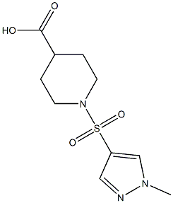 1-[(1-Methyl-1H-pyrazol-4-yl)sulfonyl]piperidine-4-carboxylic acid