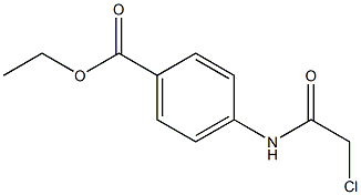 4-(2-Chloro-acetylamino)-benzoic acid ethyl ester 化学構造式