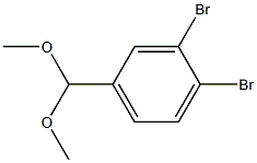 3,4-Dibromobenzaldehyde dimethyl acetal 化学構造式