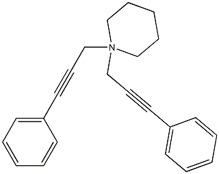 1,1-bis(3-phenylprop-2-ynyl)-3,4,5,6-tetrahydro-2H-pyridine Structure