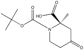 (R)-1-tert-butyl 2-methyl 4-oxopiperidine-1,2-dicarboxylate,,结构式
