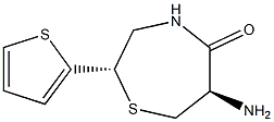 (2S,6R)-6-amino-2-(thiophen-2-yl)-1,4-thiazepan-5-one Structure