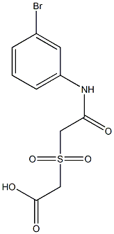 ({2-[(3-bromophenyl)amino]-2-oxoethyl}sulfonyl)acetic acid|