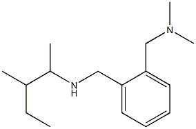 ({2-[(dimethylamino)methyl]phenyl}methyl)(3-methylpentan-2-yl)amine Structure