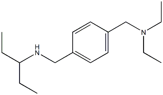 ({4-[(diethylamino)methyl]phenyl}methyl)(pentan-3-yl)amine Structure