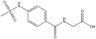 ({4-[(methylsulfonyl)amino]benzoyl}amino)acetic acid
