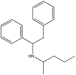 (1,2-diphenylethyl)(pentan-2-yl)amine,,结构式