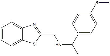 (1,3-benzothiazol-2-ylmethyl)({1-[4-(methylsulfanyl)phenyl]ethyl})amine