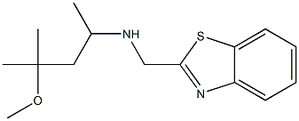 (1,3-benzothiazol-2-ylmethyl)(4-methoxy-4-methylpentan-2-yl)amine 结构式