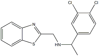 (1,3-benzothiazol-2-ylmethyl)[1-(3,4-dichlorophenyl)ethyl]amine
