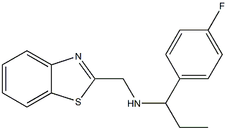 (1,3-benzothiazol-2-ylmethyl)[1-(4-fluorophenyl)propyl]amine