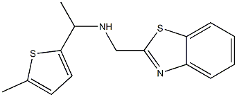 (1,3-benzothiazol-2-ylmethyl)[1-(5-methylthiophen-2-yl)ethyl]amine Structure