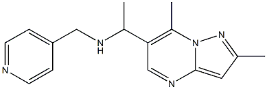 (1-{2,7-dimethylpyrazolo[1,5-a]pyrimidin-6-yl}ethyl)(pyridin-4-ylmethyl)amine