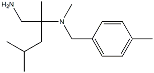 (1-amino-2,4-dimethylpentan-2-yl)(methyl)[(4-methylphenyl)methyl]amine 结构式