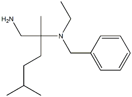 (1-amino-2,5-dimethylhexan-2-yl)(benzyl)ethylamine 结构式