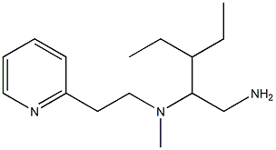 (1-amino-3-ethylpentan-2-yl)(methyl)[2-(pyridin-2-yl)ethyl]amine Structure