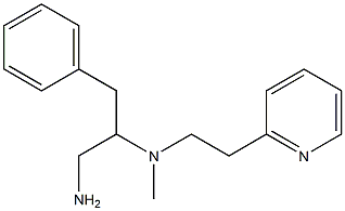 (1-amino-3-phenylpropan-2-yl)(methyl)[2-(pyridin-2-yl)ethyl]amine Structure