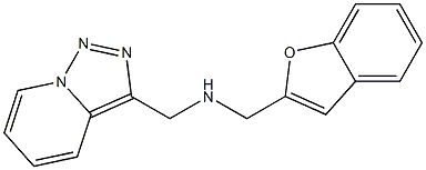 (1-benzofuran-2-ylmethyl)({[1,2,4]triazolo[3,4-a]pyridin-3-ylmethyl})amine
