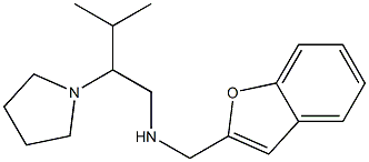 (1-benzofuran-2-ylmethyl)[3-methyl-2-(pyrrolidin-1-yl)butyl]amine,,结构式