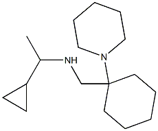 (1-cyclopropylethyl)({[1-(piperidin-1-yl)cyclohexyl]methyl})amine