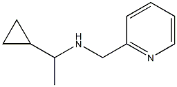 (1-cyclopropylethyl)(pyridin-2-ylmethyl)amine,,结构式