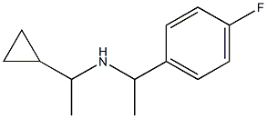 (1-cyclopropylethyl)[1-(4-fluorophenyl)ethyl]amine Struktur