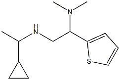 (1-cyclopropylethyl)[2-(dimethylamino)-2-(thiophen-2-yl)ethyl]amine Structure