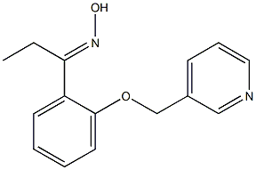 (1E)-1-[2-(pyridin-3-ylmethoxy)phenyl]propan-1-one oxime Structure