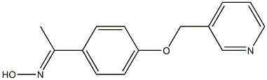 (1E)-1-[4-(pyridin-3-ylmethoxy)phenyl]ethanone oxime Structure