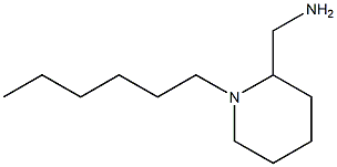 (1-hexylpiperidin-2-yl)methanamine Struktur