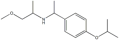 (1-methoxypropan-2-yl)({1-[4-(propan-2-yloxy)phenyl]ethyl})amine 化学構造式