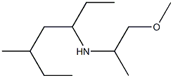 (1-methoxypropan-2-yl)(5-methylheptan-3-yl)amine Structure