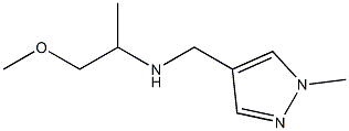 (1-methoxypropan-2-yl)[(1-methyl-1H-pyrazol-4-yl)methyl]amine 结构式