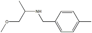 (1-methoxypropan-2-yl)[(4-methylphenyl)methyl]amine Structure