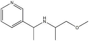 (1-methoxypropan-2-yl)[1-(pyridin-3-yl)ethyl]amine Structure