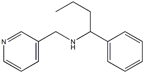 (1-phenylbutyl)(pyridin-3-ylmethyl)amine 化学構造式