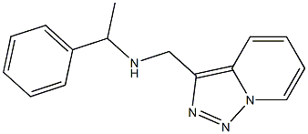(1-phenylethyl)({[1,2,4]triazolo[3,4-a]pyridin-3-ylmethyl})amine Struktur