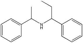 (1-phenylethyl)(1-phenylpropyl)amine Structure