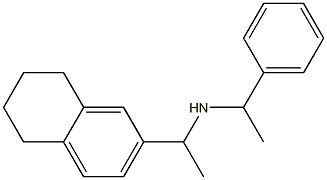 (1-phenylethyl)[1-(5,6,7,8-tetrahydronaphthalen-2-yl)ethyl]amine Structure
