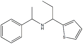(1-phenylethyl)[1-(thiophen-2-yl)propyl]amine,,结构式