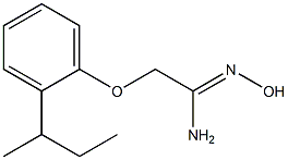 (1Z)-2-(2-sec-butylphenoxy)-N'-hydroxyethanimidamide 化学構造式