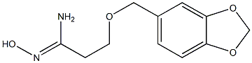 (1Z)-3-(1,3-benzodioxol-5-ylmethoxy)-N'-hydroxypropanimidamide Structure