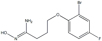 (1Z)-4-(2-bromo-4-fluorophenoxy)-N'-hydroxybutanimidamide|