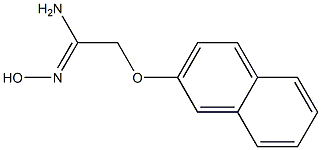 (1Z)-N'-hydroxy-2-(2-naphthyloxy)ethanimidamide Struktur
