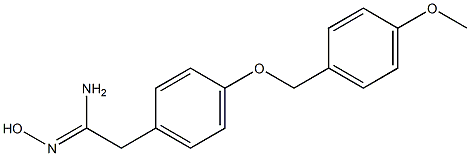 (1Z)-N'-hydroxy-2-{4-[(4-methoxybenzyl)oxy]phenyl}ethanimidamide Structure